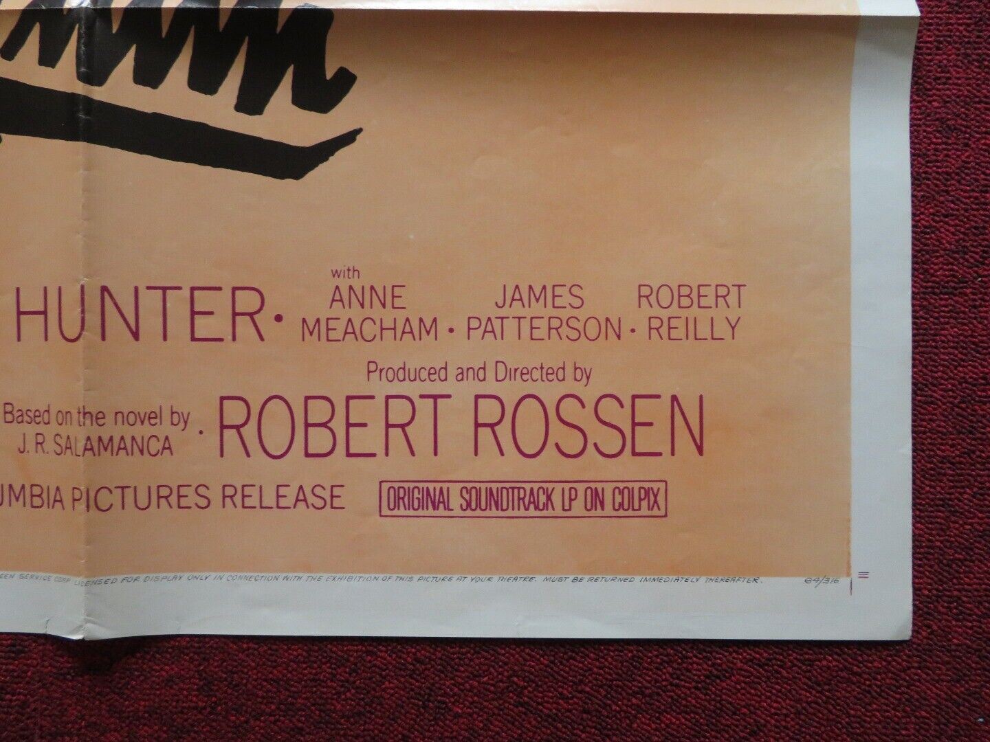 LILITH FOLDED US ONE SHEET POSTER WARREN BEATTY JEAN SEBERG 1964 Movie posters