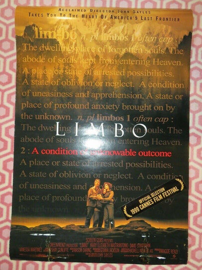 LIMBO US ONE SHEET ROLLED POSTER MASTRANTONI MICHAEL LASKIN 1999 - Rendezvous Cinema