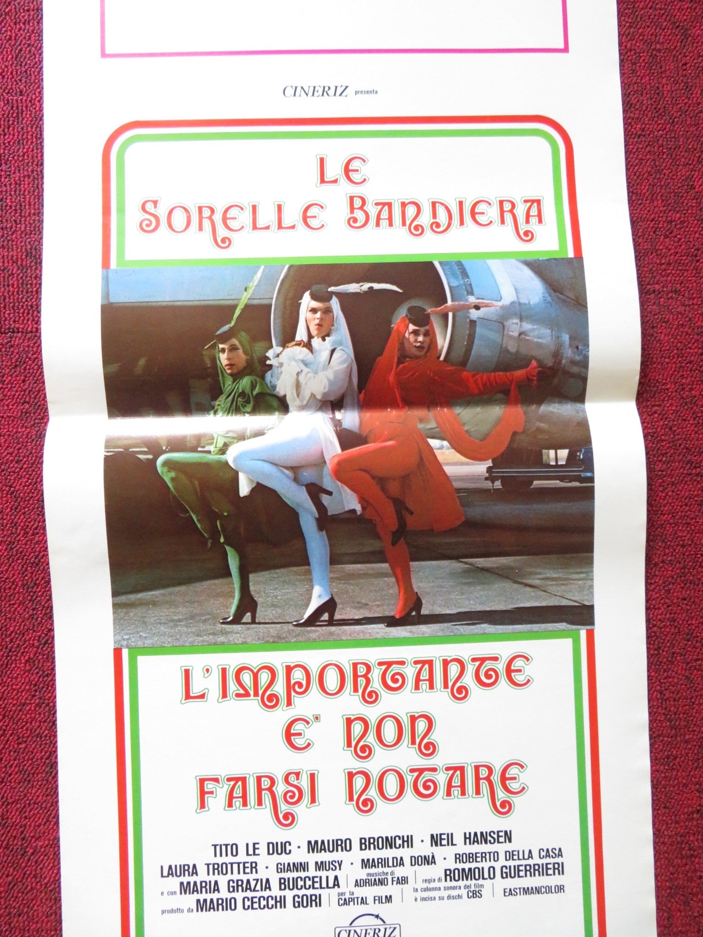 L'IMPORTANTE E' NON FARSI NOTARE ITALIAN LOCANDINA POSTER TITO LE DUC 1979 Rendezvous Cinema Movie posters