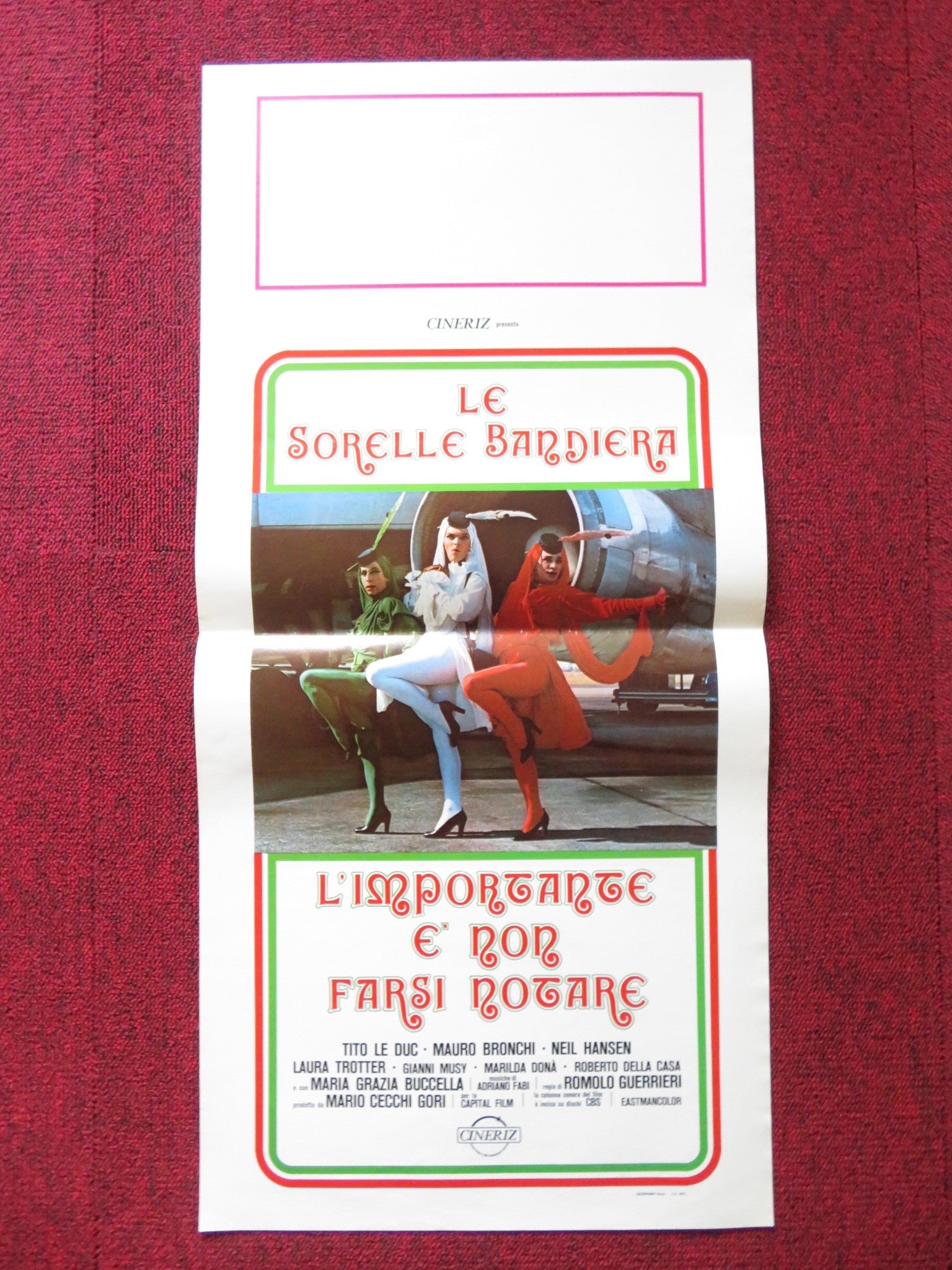 L'IMPORTANTE E' NON FARSI NOTARE ITALIAN LOCANDINA POSTER TITO LE DUC 1979 Rendezvous Cinema Movie posters