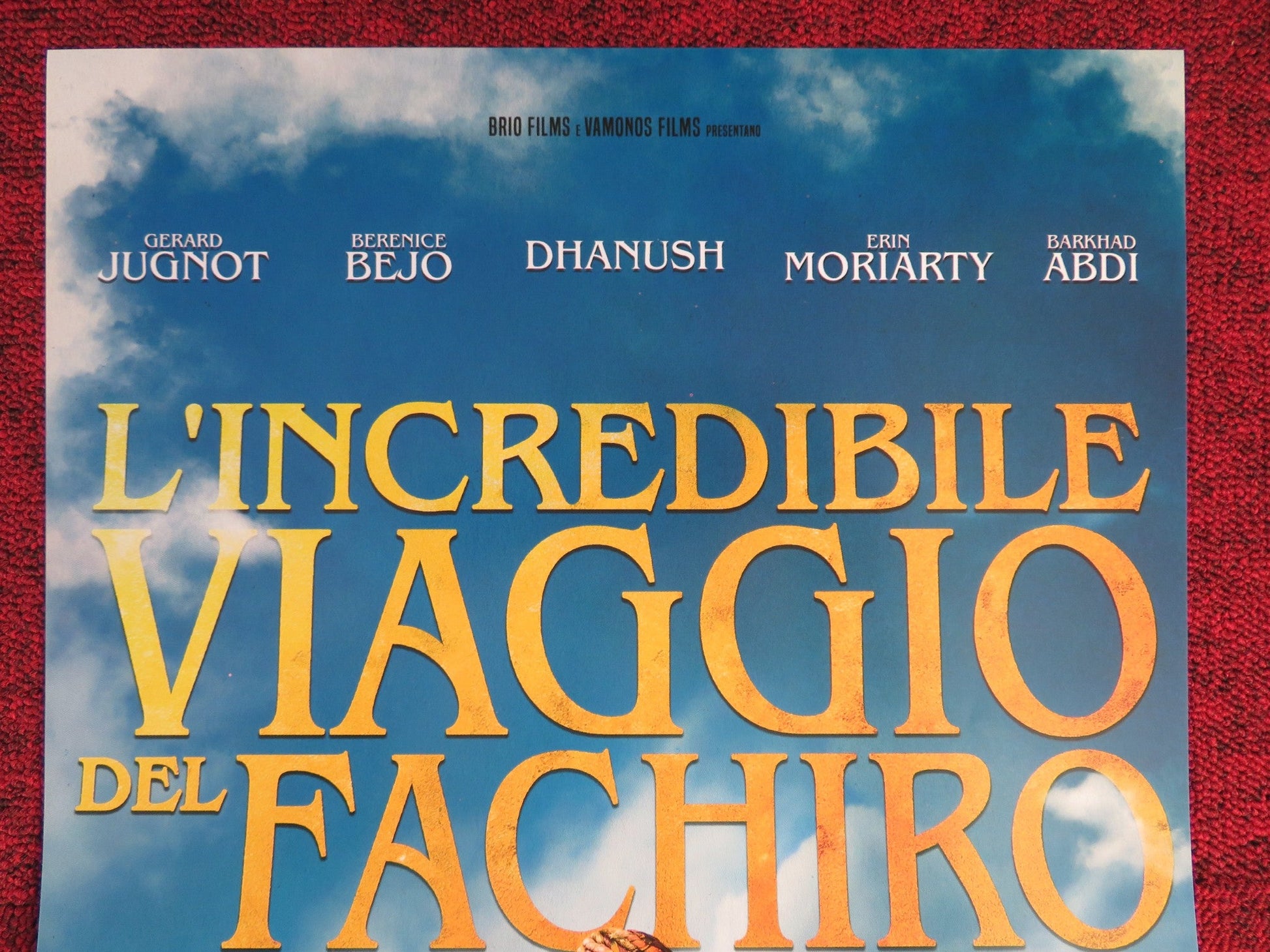 L'INCREDIBILE VIAGGIO DEL FACHIRO ITALIAN LOCANDINA POSTER DHANUSH B. BEJO 2018 Rendezvous Cinema Movie posters