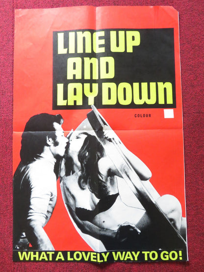 LINE UP AND LAY DOWN UK DOUBLE CROWN POSTER PHILIPPE GASTE 1975 Rendezvous Cinema Movie posters