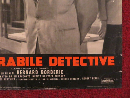 L'INESORABILE DETECTIVE / LADIES MAN ITALIAN FOTOBUSTA POSTER EDDIE CONSTANTINE Movie posters