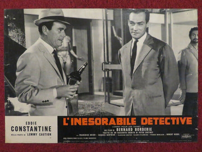 L'INESORABILE DETECTIVE / LADIES MAN ITALIAN FOTOBUSTA POSTER EDDIE CONSTANTINE Movie posters