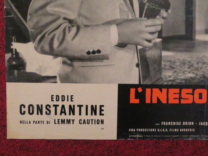 L'INESORABILE DETECTIVE / LADIES MAN ITALIAN FOTOBUSTA POSTER EDDIE CONSTANTINE Movie posters