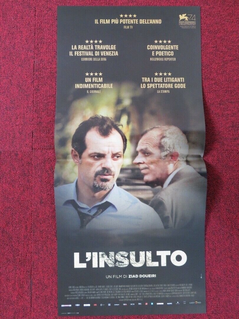 L'INSULTO ITALIAN LOCANDINA (26.5"x12.5") POSTER ADEL KARAM KAMEL EL BASHA 2017 Movie posters