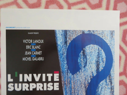 L'INVITE SURPRISE BELGIUM (21"x14") POSTER VICTOR LANOUX ERIC BLANC 1989 Movie posters