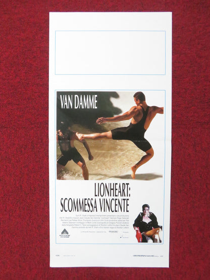 LIONHEART ITALIAN LOCANDINA POSTER JEAN - CLAUDE VAN DAMME HARRISON PAGE 1990 Rendezvous Cinema Movie posters