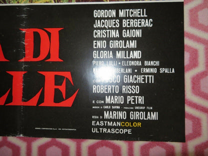 L'IRA DI ACHILLE Fury of Achilles ITALIAN FOGLIO POSTER GORDON MITCHELL 1962 - Rendezvous Cinema