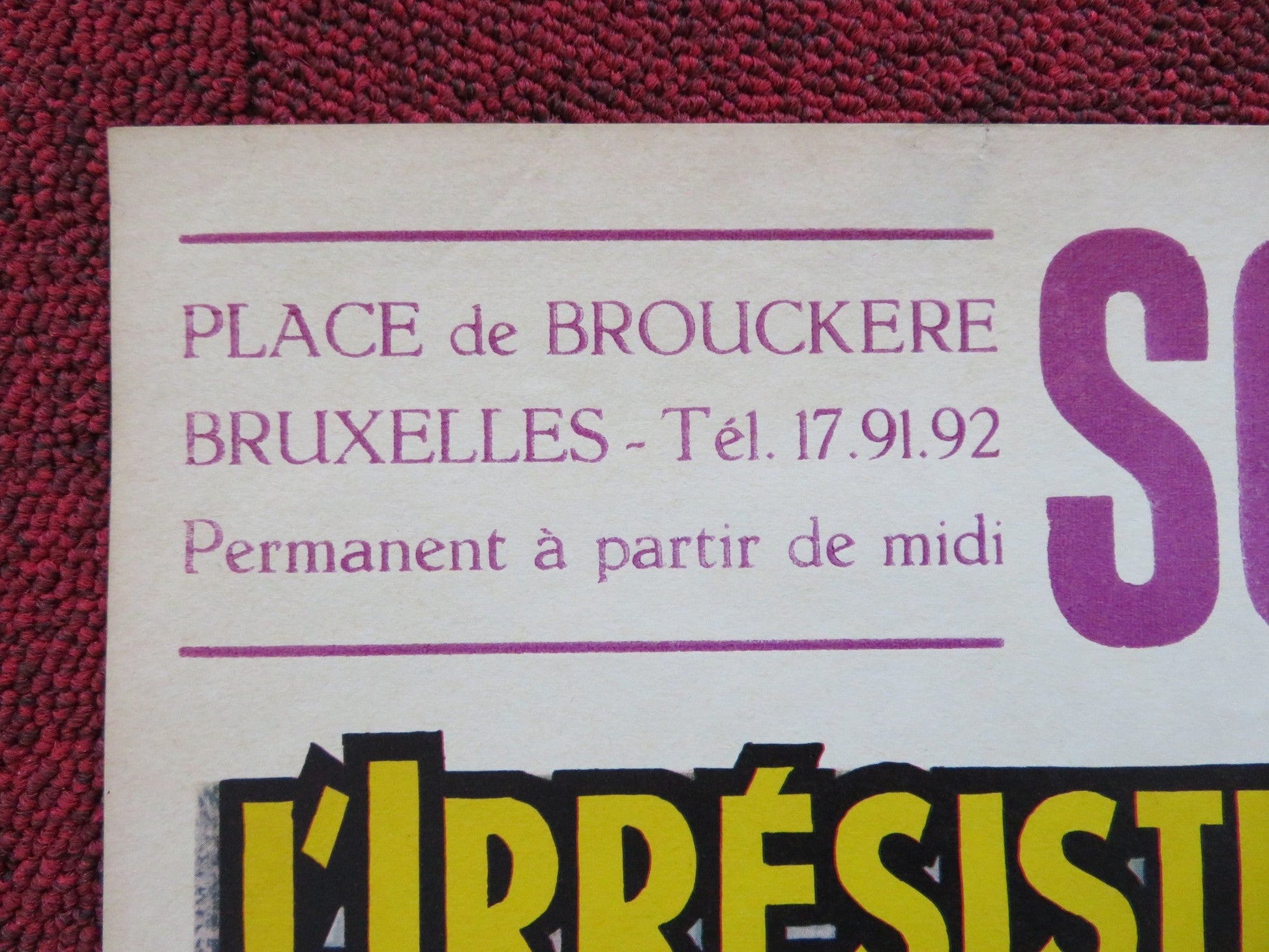 L'IRRESISTIBLE CELIBATAIRE BELGIUM POSTER KARL MICHAEL VOGLER PREVOST 1963 Rendezvous Cinema Movie posters