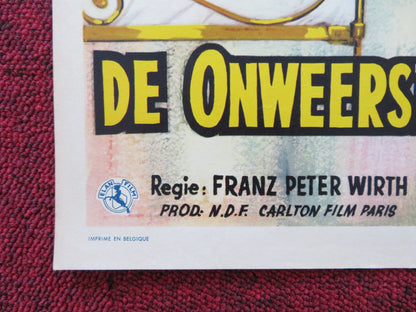 L'IRRESISTIBLE CELIBATAIRE BELGIUM POSTER KARL MICHAEL VOGLER PREVOST 1963 Rendezvous Cinema Movie posters