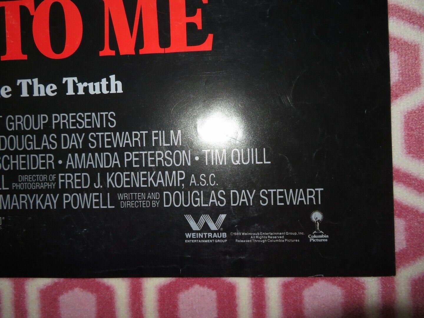 LISTEN TO ME ONE SHEET POSTER KIRK CAMERON JAMI GERTZ ROY SCHEIDER Movie posters