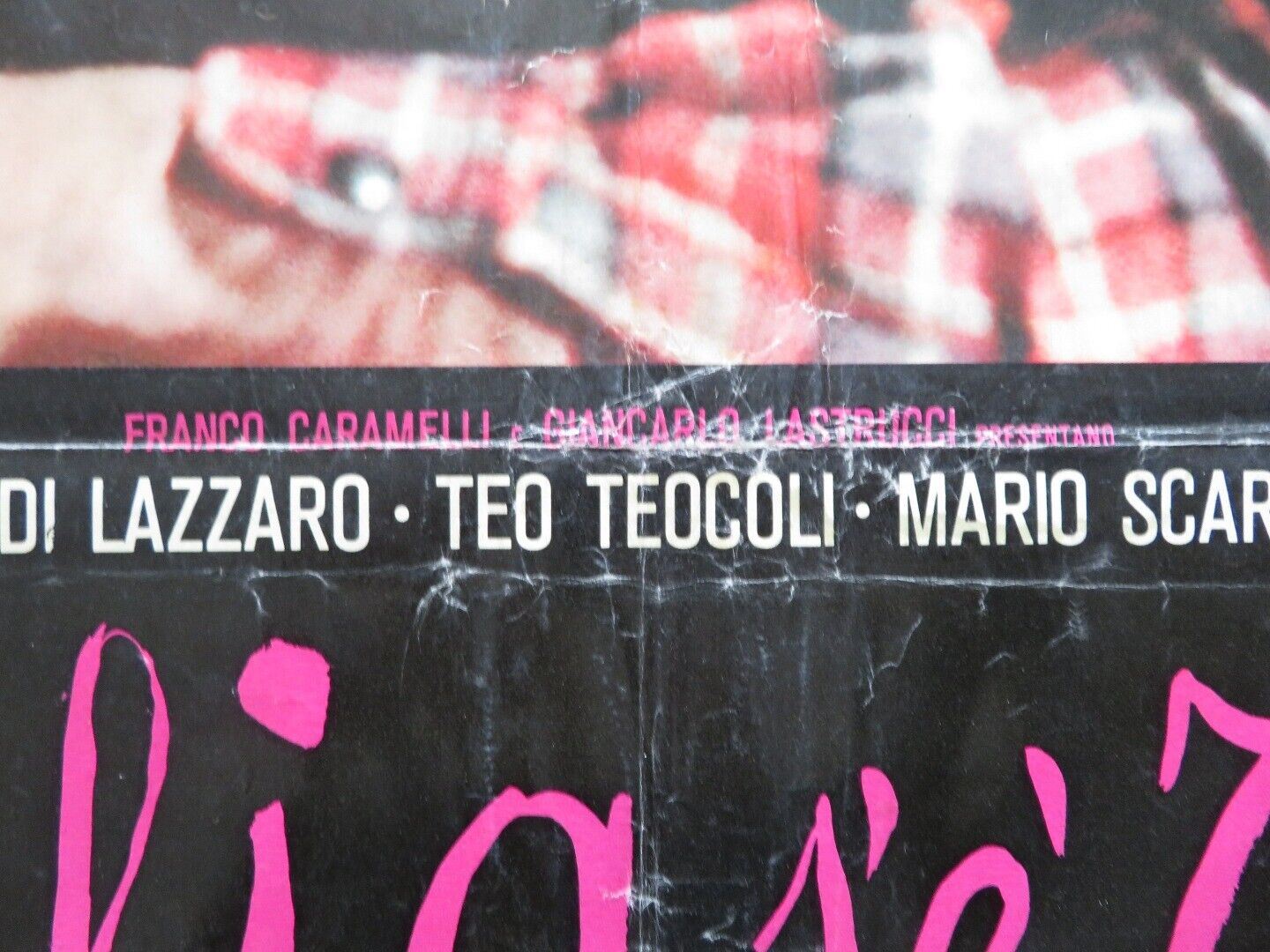 L'ITALIA S'E ROTTA ITALIAN FOGLIO ROLLED POSTER DALILA DI LAZZARO TEO TEOCOLI Movie posters