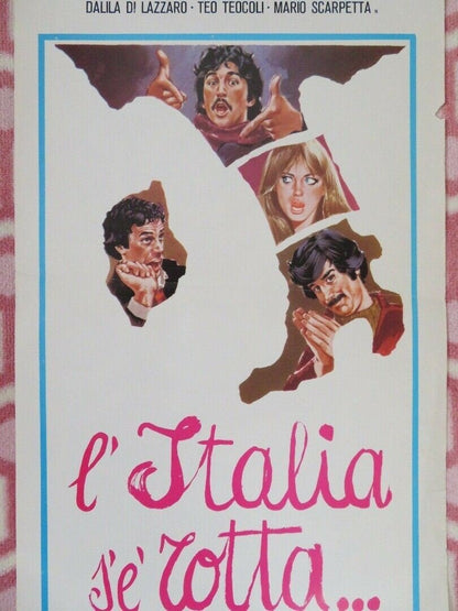 L'ITALIA S'E ROTTA ITALIAN LOCANDINA (27.5"x 13") POSTER DALILA DI LAZZARO 1976 Movie posters