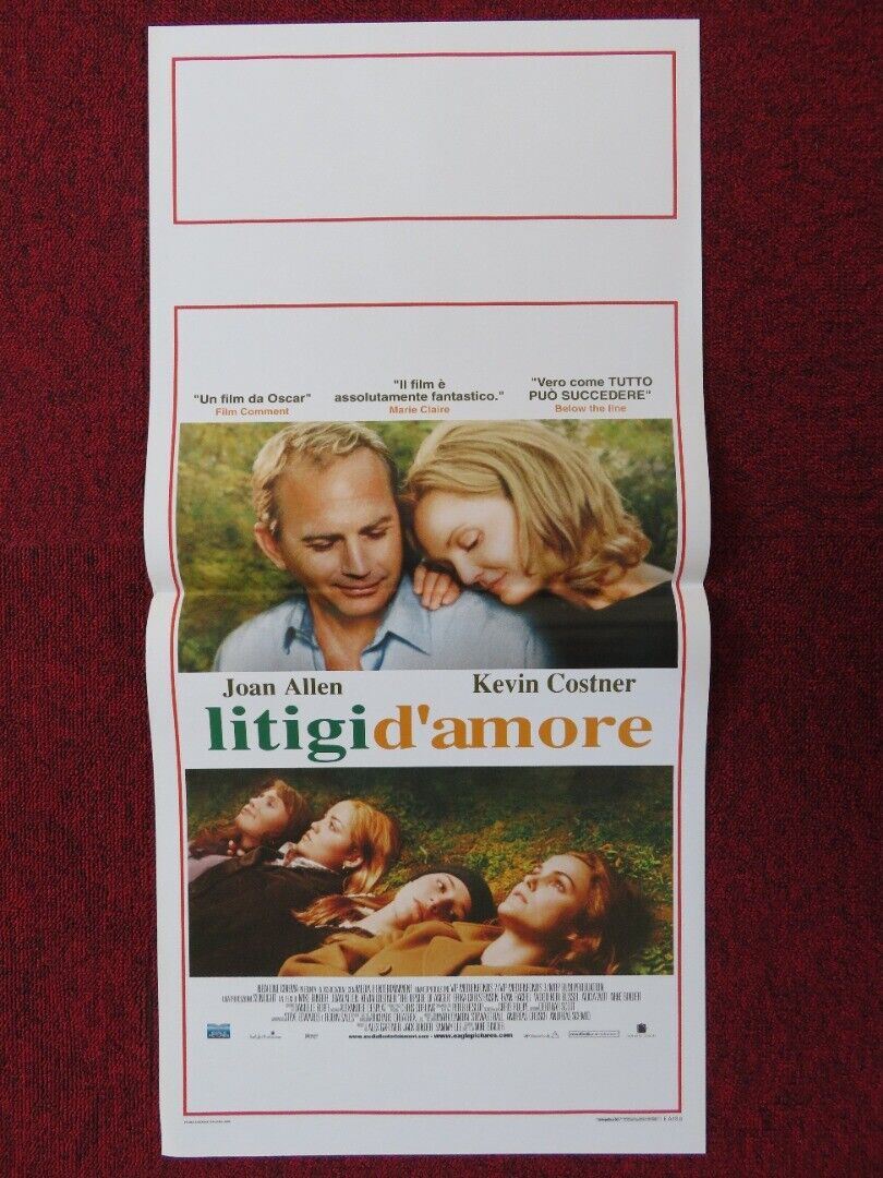 LITIGI D'AMORE ITALIAN LOCANDINA (27.5"x13") POSTER KEVIN COSTNER 2005 Movie posters
