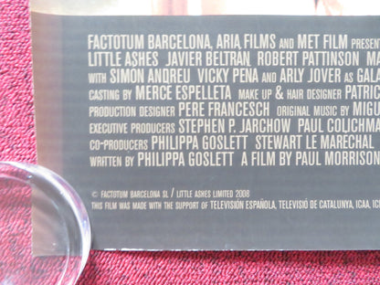 LITTLE ASHES UK QUAD (30"x 40") ROLLED POSTER ROBERT PATTINSON 2008 Rendezvous Cinema Movie posters