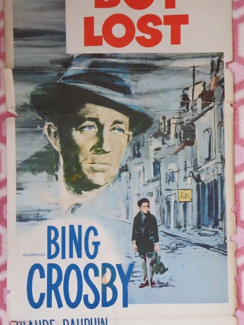 LITTLE BOY LOST US INSERT (14"x 36") POSTER BING CROSBY 1953 Movie posters