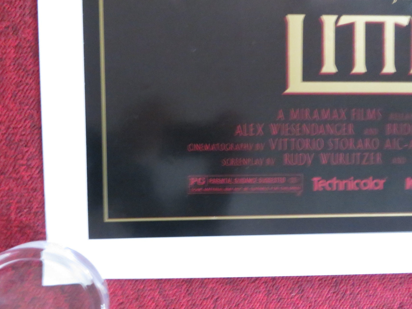 LITTLE BUDDHA US ONE SHEET ROLLED POSTER KEANU REEVES CHRIS ISAAK 1993 Rendezvous Cinema Movie posters