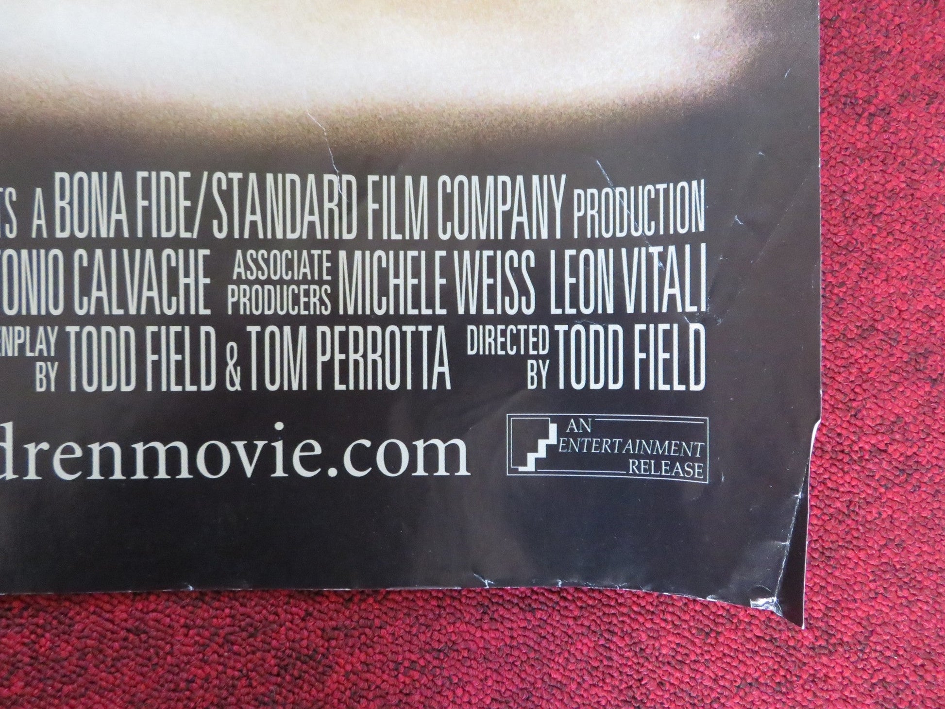 LITTLE CHILDREN UK QUAD (30"x 40") ROLLED POSTER KATE WINSLET J. CONNELLY 2006 Rendezvous Cinema Movie posters