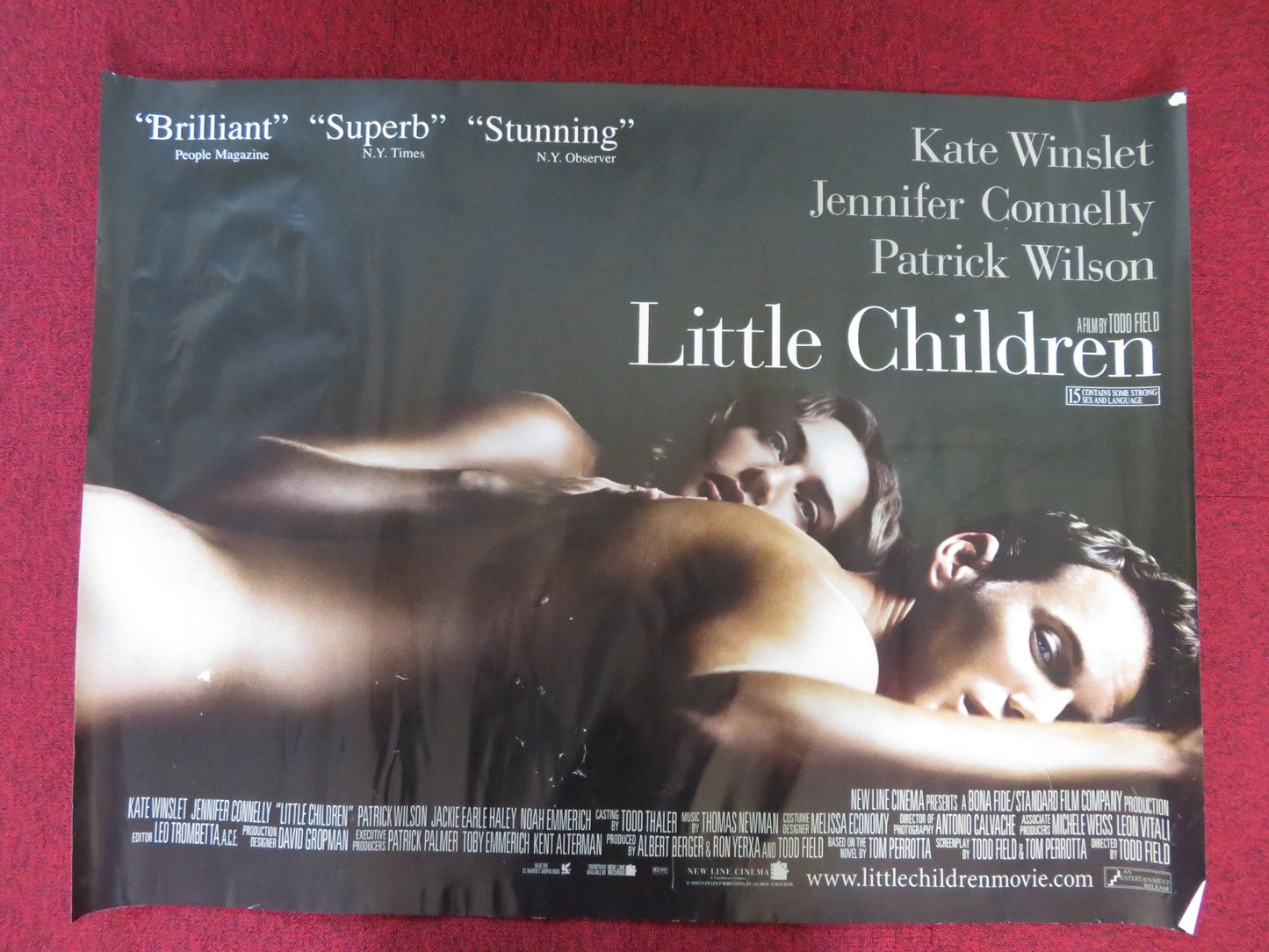 LITTLE CHILDREN UK QUAD (30"x 40") ROLLED POSTER KATE WINSLET J. CONNELLY 2006 Rendezvous Cinema Movie posters