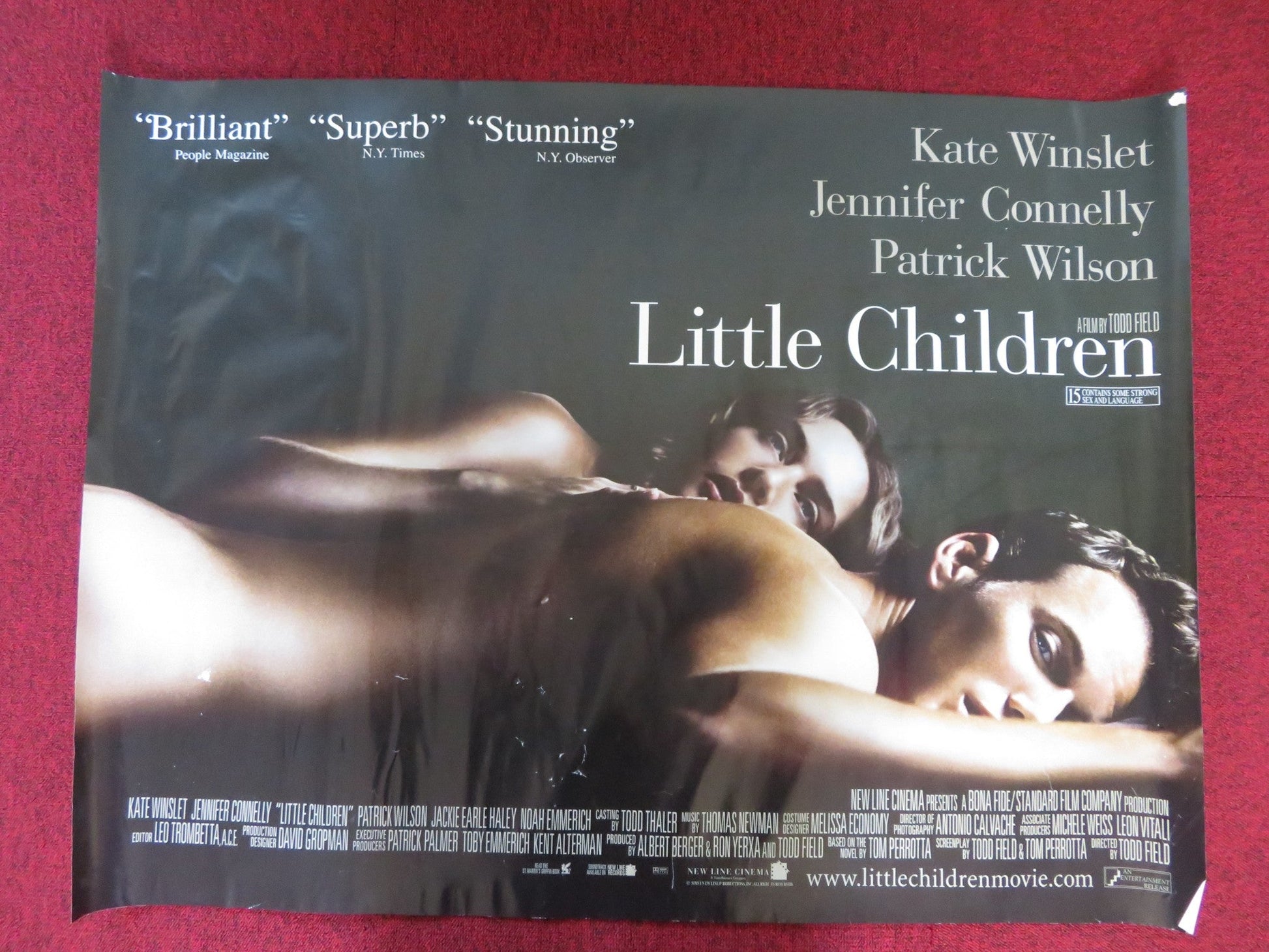 LITTLE CHILDREN UK QUAD (30"x 40") ROLLED POSTER KATE WINSLET J. CONNELLY 2006 Rendezvous Cinema Movie posters
