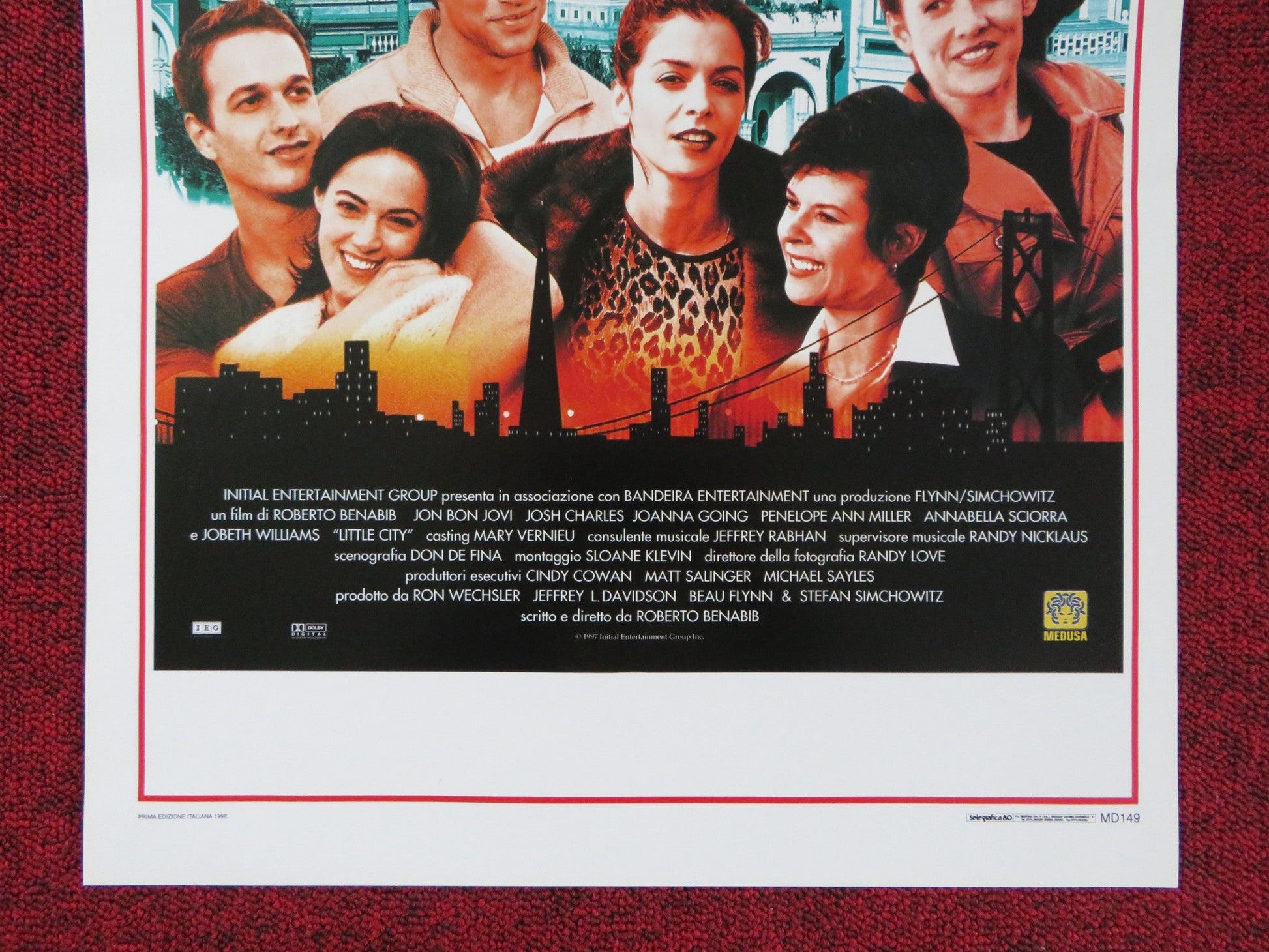 LITTLE CITY ITALIAN LOCANDINA POSTER JON BON JOVI JOSH CHARLES 1998 Rendezvous Cinema Movie posters