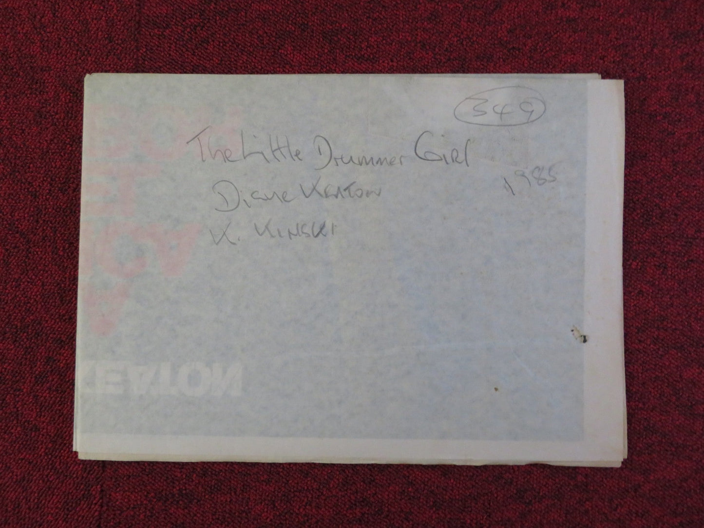 LITTLE DRUMMER GIRL FOLDED SPANISH POSTER DIANE KEATON JOHN LE CARRE 1984 Rendezvous Cinema Movie posters