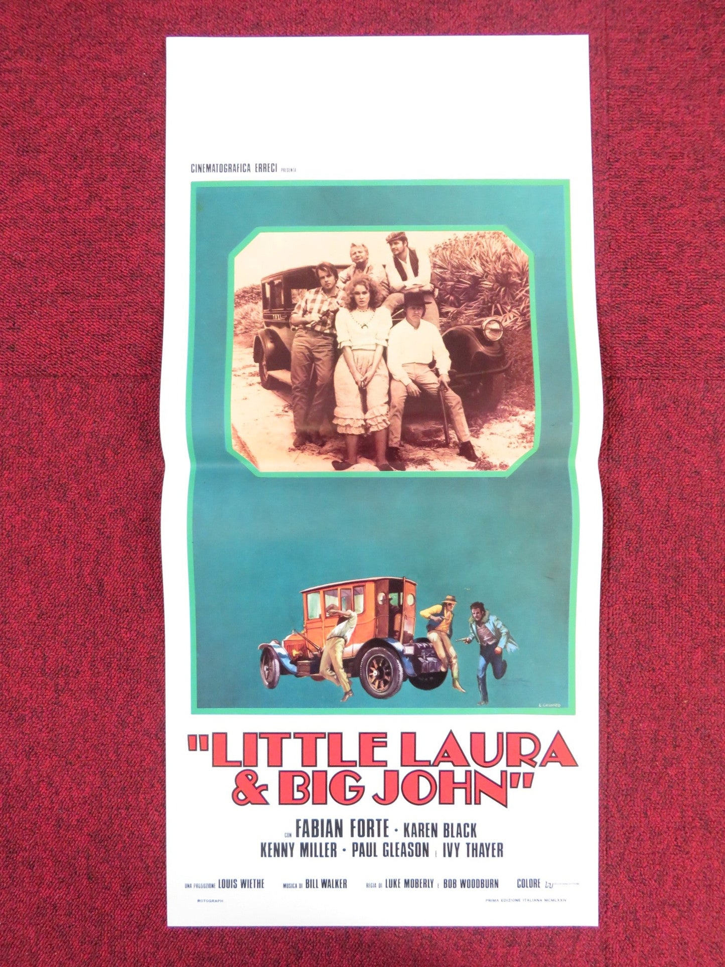 LITTLE LAURA AND BIG JOHN ITALIAN LOCANDINA POSTER FABIAN FORTE KAREN BLACK 1974 Rendezvous Cinema Movie posters