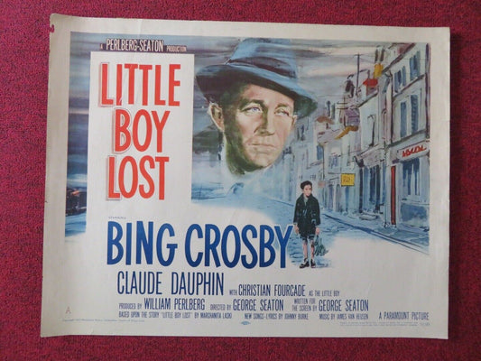 LITTLE LOST BOY US HALF SHEET (22"x 28") POSTER BING CROSBY 1953 Movie posters