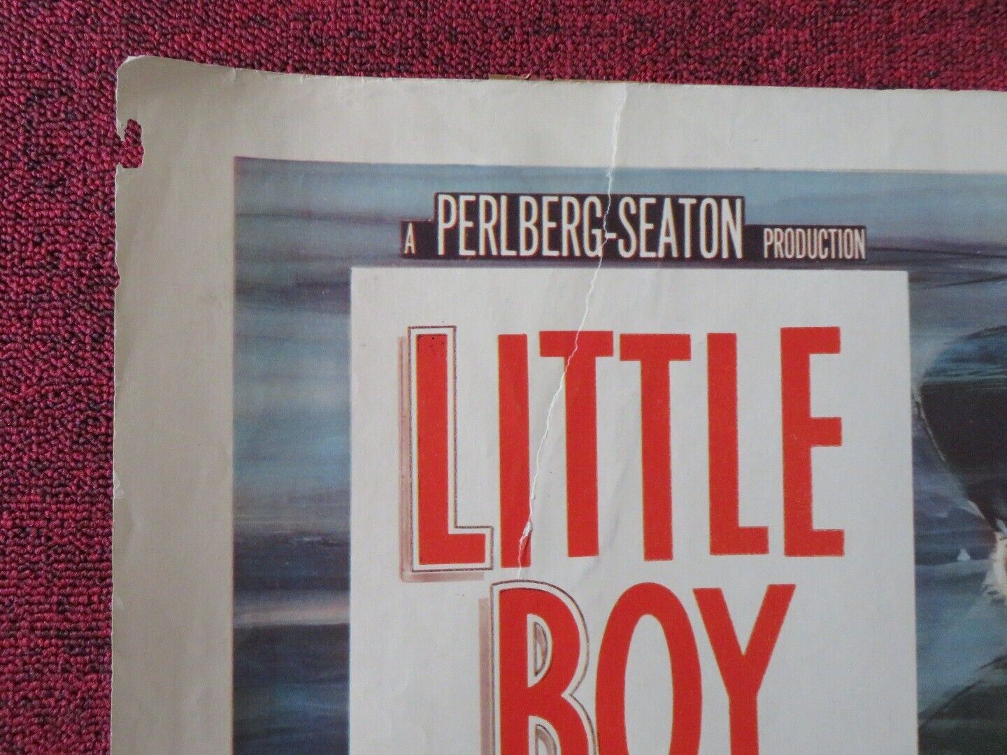 LITTLE LOST BOY US HALF SHEET (22"x 28") POSTER BING CROSBY 1953 Movie posters