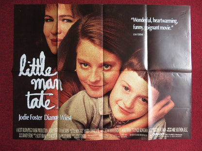 LITTLE MAN TATE UK QUAD POSTER DIANNE WIEST JODIE FOSTER 1991 Movie posters