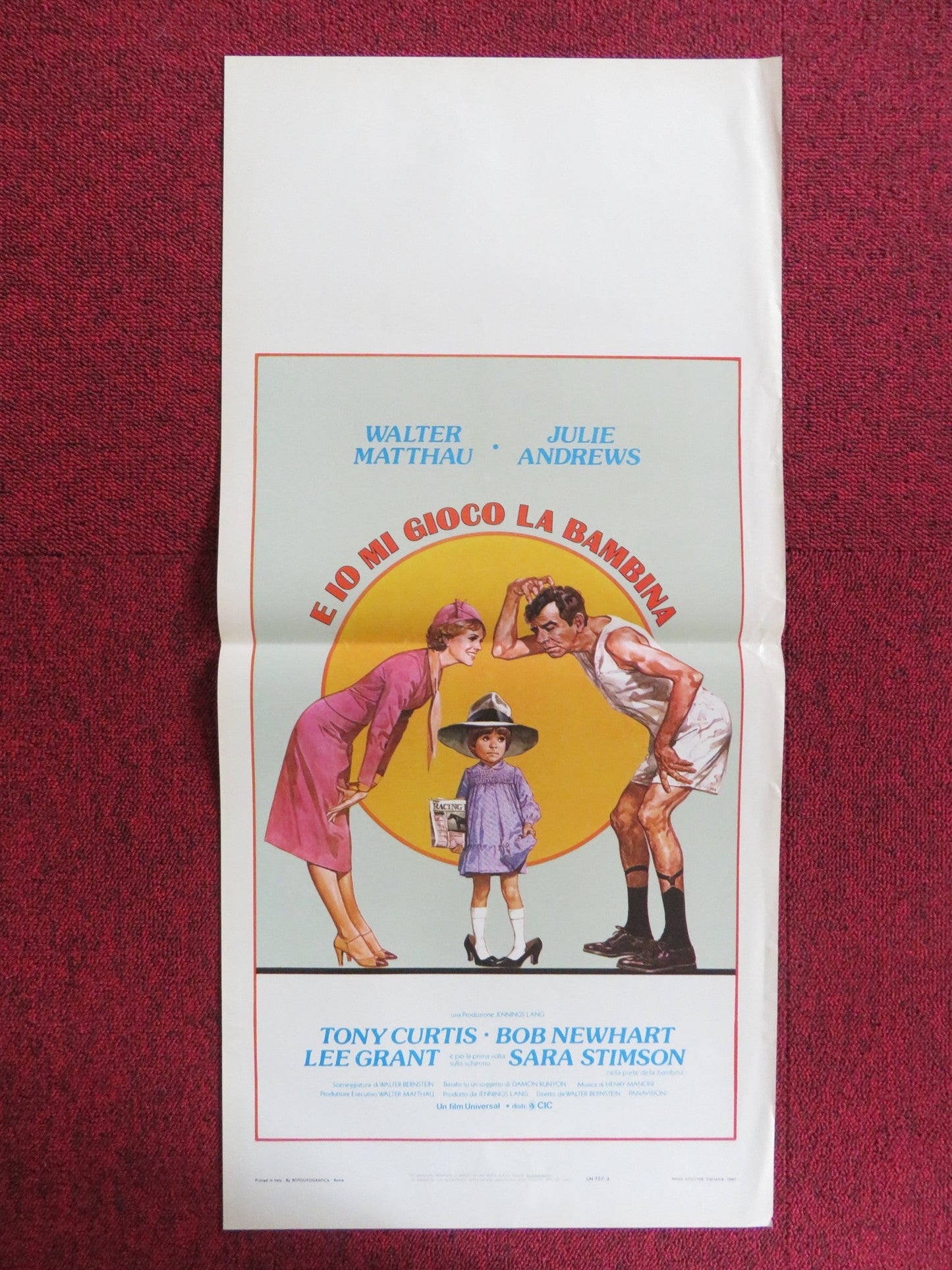 LITTLE MISS MARKER ITALIAN LOCANDINA POSTER WALTER MATTHAU JULIE ANDREWS 1980 Rendezvous Cinema Movie posters