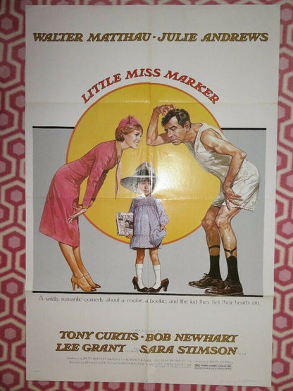 LITTLE MISS MARKER ONE SHEET POSTER FOLDED WALTER MATTHAU JLIE ANDREWS 1980 Movie posters