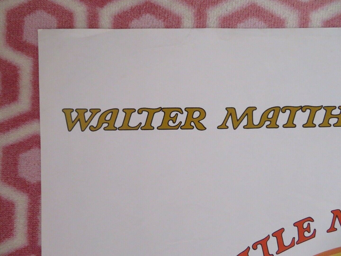 LITTLE MISS MARKER ONE SHEET POSTER FOLDED WALTER MATTHAU JLIE ANDREWS 1980 Movie posters