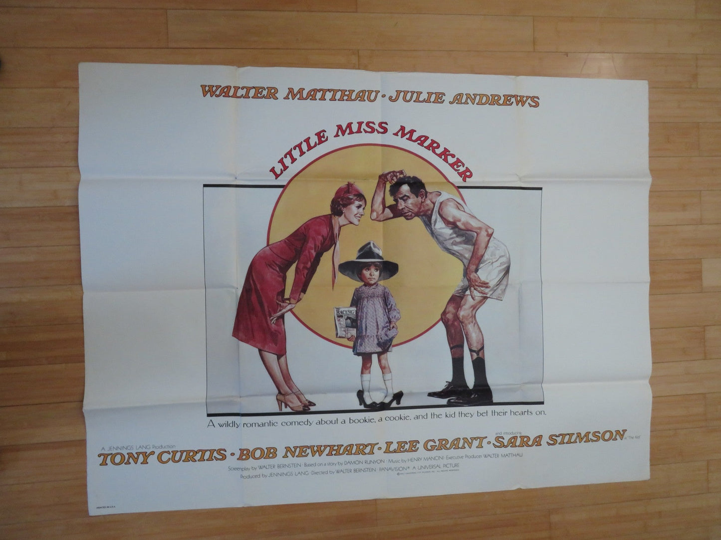 LITTLE MISS MARKER US SUBWAY MOVIE POSTER WALTER MATTHAU JULIE ANDREWS 1980 Rendezvous Cinema Movie posters