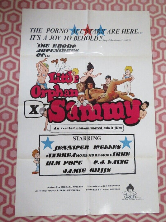 LITTLE ORPHAN SAMMY FOLDED US ONE SHEET POSTER JENNIFER WELLES KIM POPE 1977 - Rendezvous Cinema