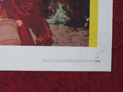 LITTLE RED RIDING HOOD FOLDED US ONE SHEET POSTER 1963 Rendezvous Cinema Movie posters