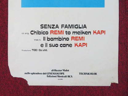 LITTLE REMI AND FAMOUS DOG CAPI ITALIAN LOCANDINA POSTER HECTOR MALOT 1970 Rendezvous Cinema Movie posters