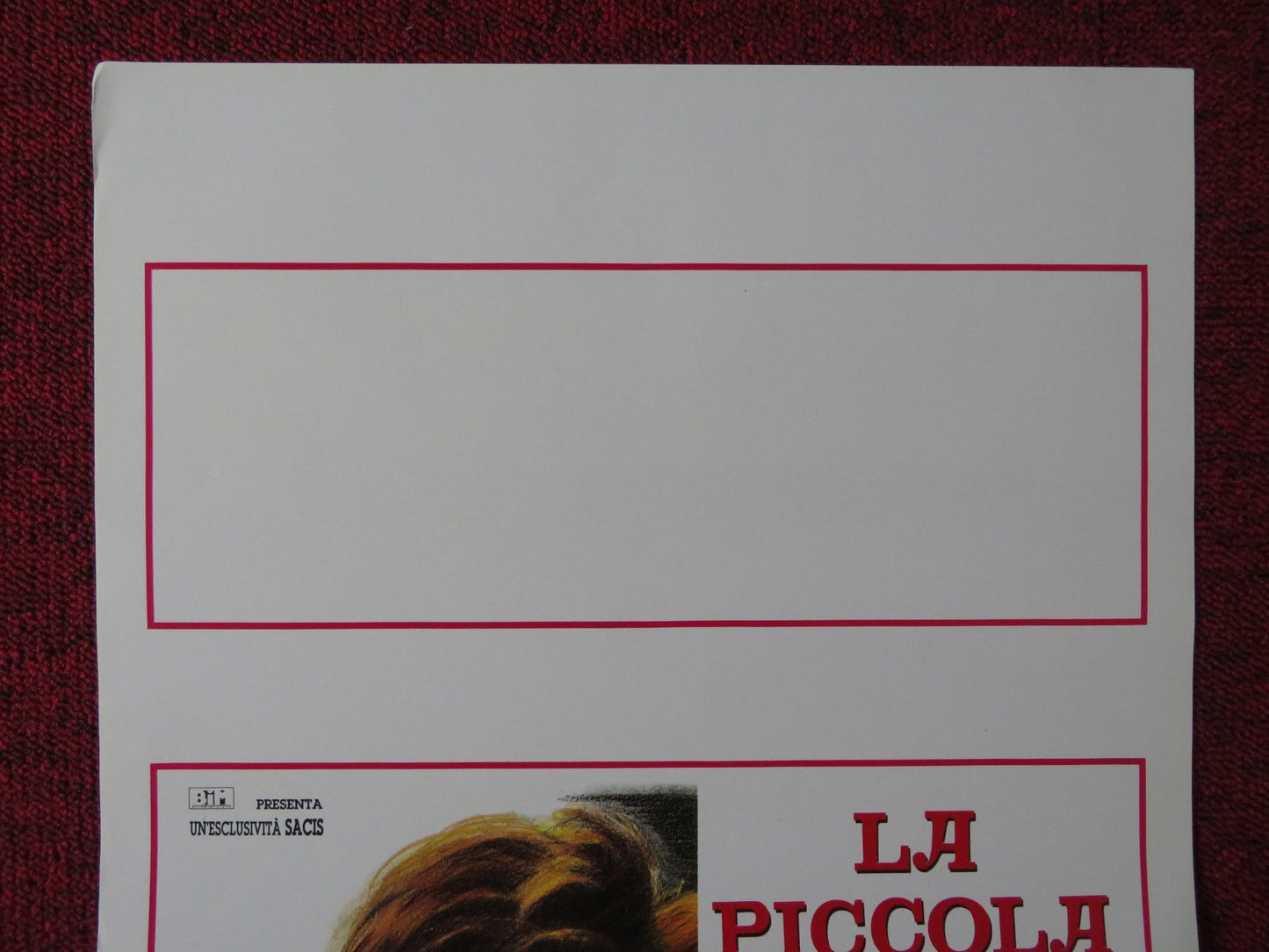 LITTLE VERA ITALIAN LOCANDINA POSTER NATALYA NEGODA ANDREI SOKOLOV 1990 Rendezvous Cinema Movie posters