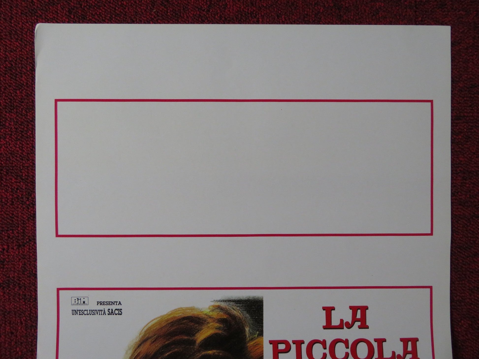 LITTLE VERA ITALIAN LOCANDINA POSTER NATALYA NEGODA ANDREI SOKOLOV 1990 Rendezvous Cinema Movie posters