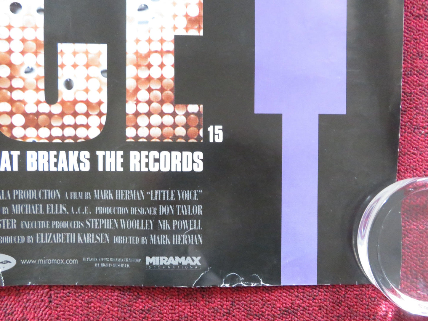 LITTLE VOICE UK QUAD (30"x 40") ROLLED POSTER JANE HORROCKS EWAN MCGREGOR 1998 Rendezvous Cinema Movie posters