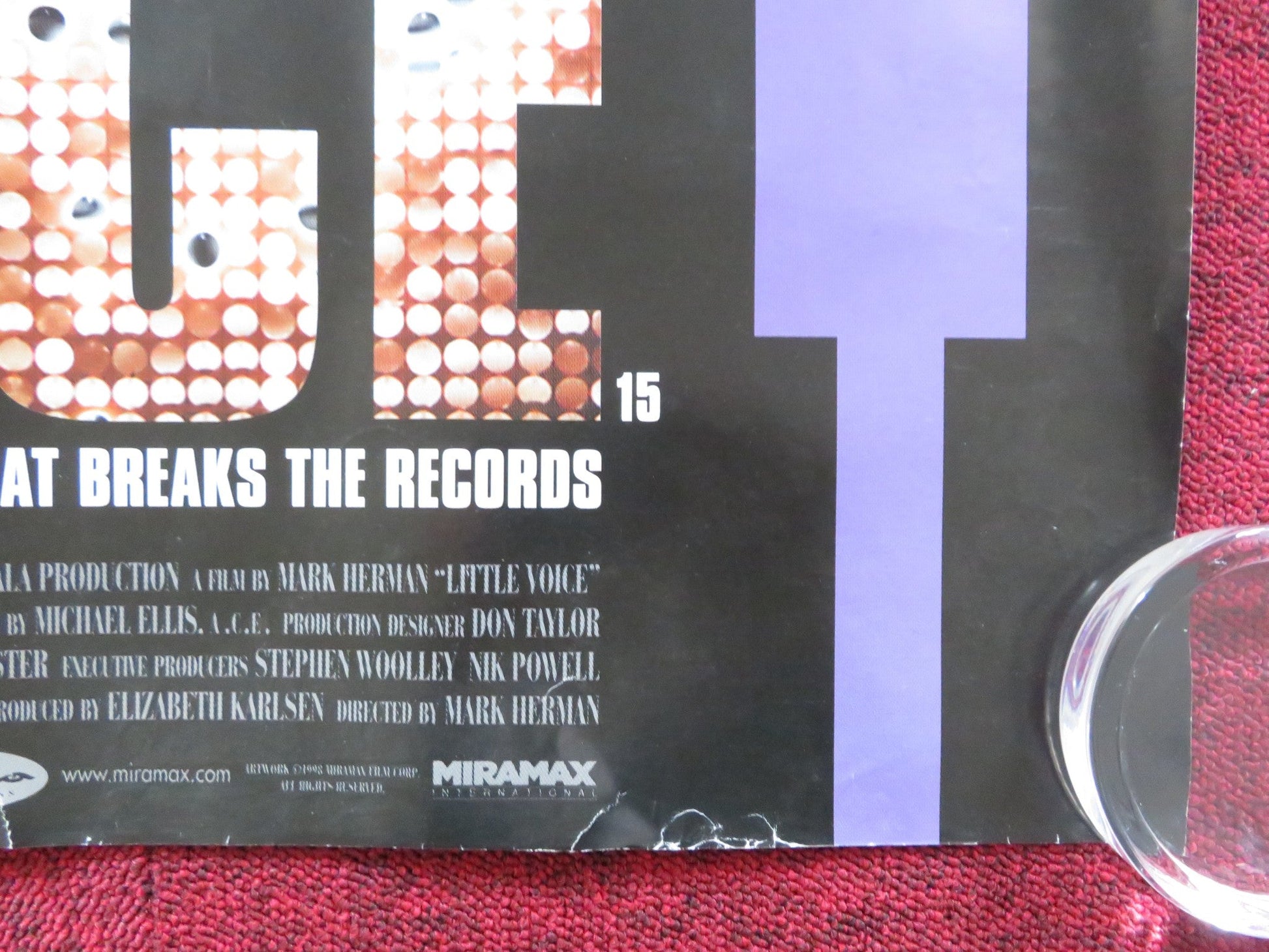 LITTLE VOICE UK QUAD (30"x 40") ROLLED POSTER JANE HORROCKS EWAN MCGREGOR 1998 Rendezvous Cinema Movie posters