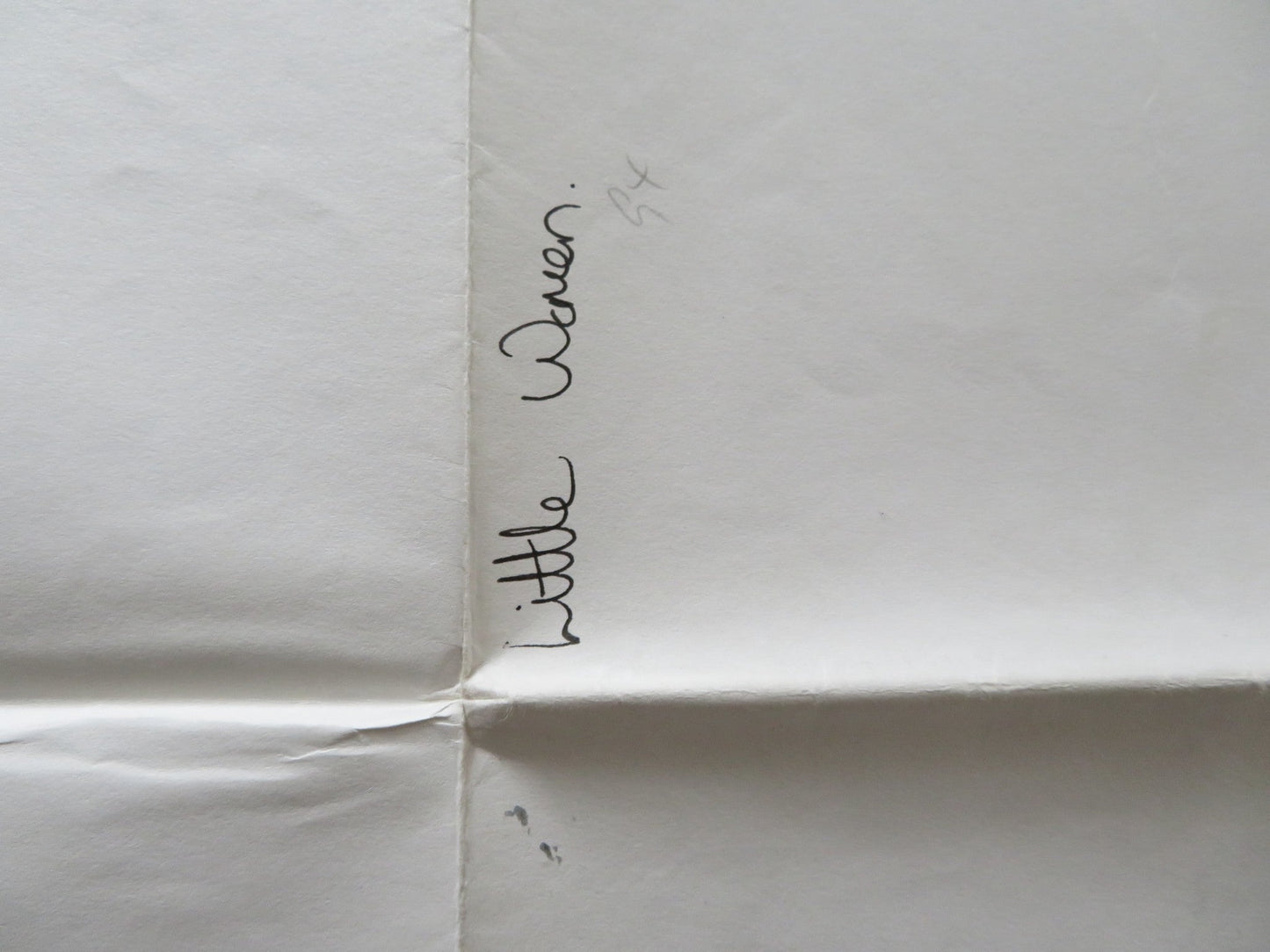 LITTLE WOMEN UK QUAD POSTER FOLDED WINONA RYDER KIRSTEN DUNST 1994 Rendezvous Cinema Movie posters