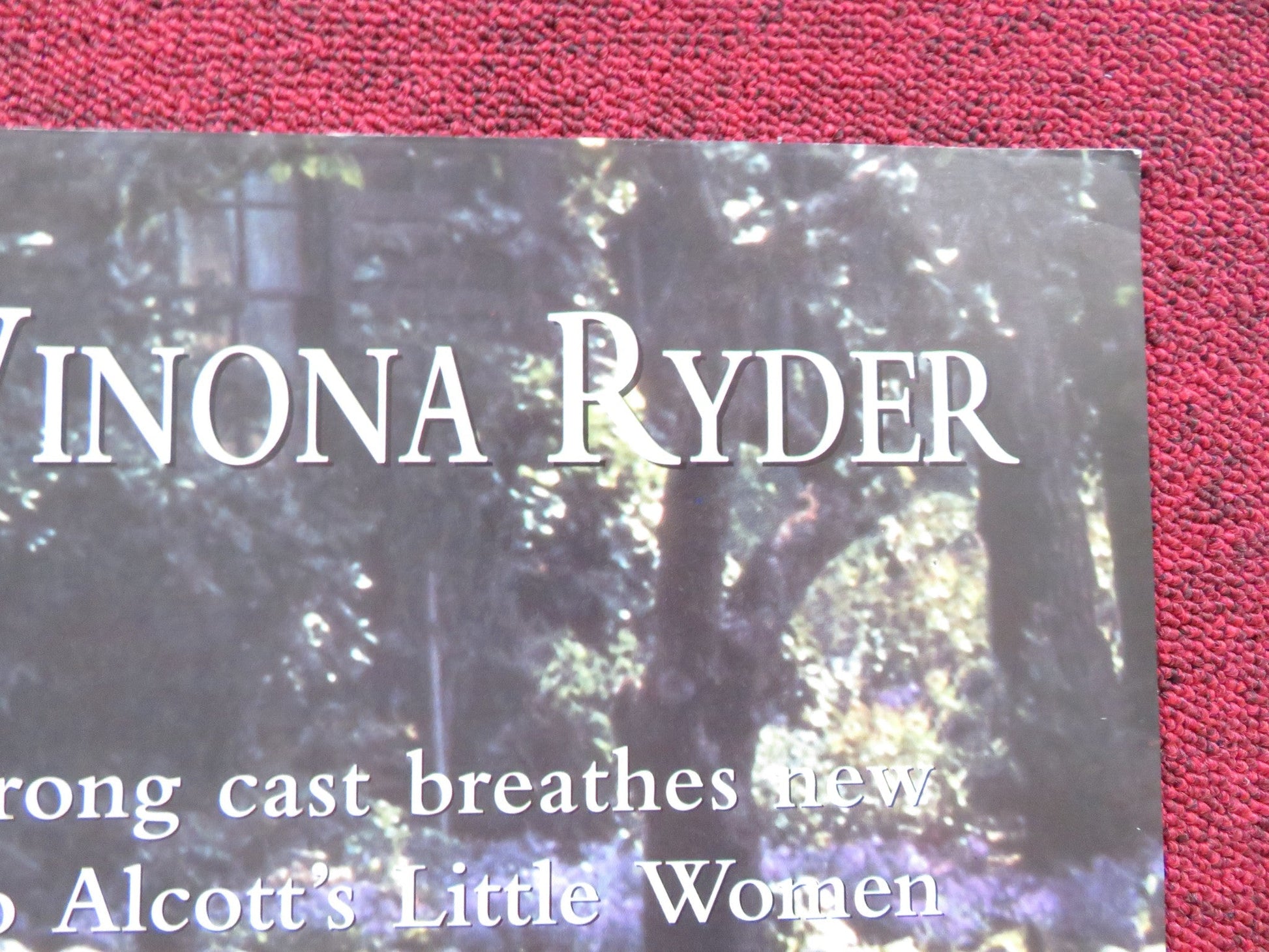 LITTLE WOMEN UK QUAD POSTER FOLDED WINONA RYDER KIRSTEN DUNST 1994 Rendezvous Cinema Movie posters