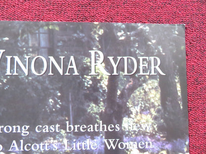 LITTLE WOMEN UK QUAD POSTER FOLDED WINONA RYDER KIRSTEN DUNST 1994 Rendezvous Cinema Movie posters