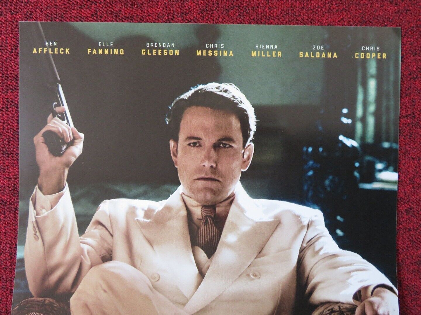 LIVE BY NIGHT ITALIAN LOCANDINA (26.5"x12.5") POSTER BEN AFFLECK ELLE FANNING Movie posters