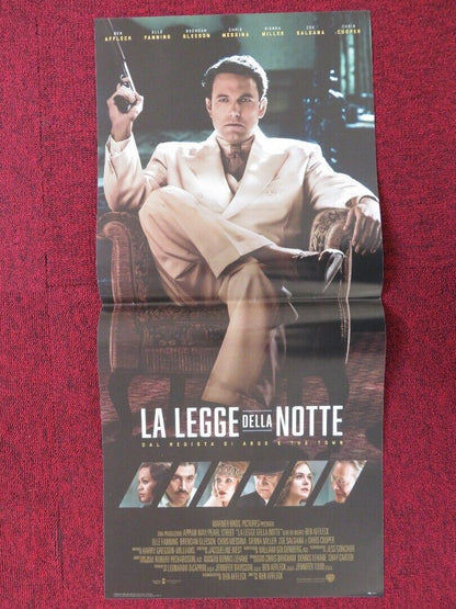 LIVE BY NIGHT ITALIAN LOCANDINA (26.5"x12.5") POSTER BEN AFFLECK ELLE FANNING Movie posters