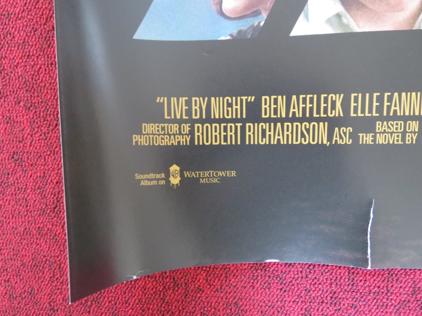 LIVE BY NIGHT UK QUAD (30"x 40") ROLLED POSTER BEN AFFLECK ELLE FANNING 2016 Rendezvous Cinema Movie posters