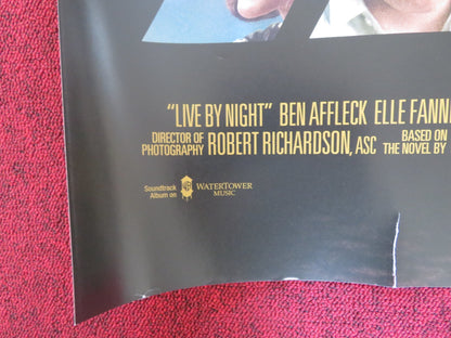 LIVE BY NIGHT UK QUAD (30"x 40") ROLLED POSTER BEN AFFLECK ELLE FANNING 2016 Rendezvous Cinema Movie posters
