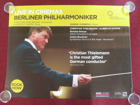 LIVE IN CINEMAS BERLINER PHILHARMONIKA UK QUAD ROLLED POSTER 2012 Rendezvous Cinema Movie posters
